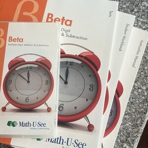 Math-U-See Beta Set with Red Clock Design